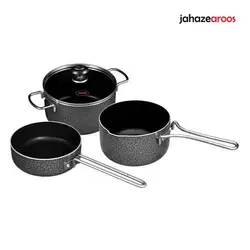 سرویس ۴ پارچه پیرکس سیسمونی تفلون تابان - فروشگاه اینترنتی جهازعروس