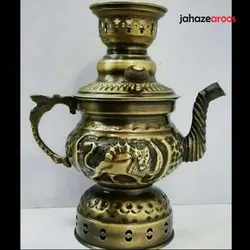 سماور قجری (کتری شکاری) ذغالی برنز - %sitename