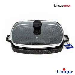 تابه گریل چدنی یونیک مربع درب دار UN-6009 - %sitename