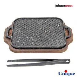 تابه گریل چدنی یونیک مستطیل UN-6015 - %sitename