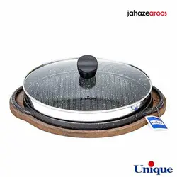 تابه گریل چدنی یونیک بیضی UN-6019 - %sitename