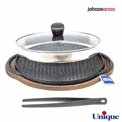 تابه گریل چدنی یونیک بیضی UN-6019 - %sitename