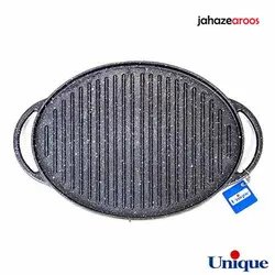 تابه گریل چدنی یونیک بیضی UN-6019 - %sitename