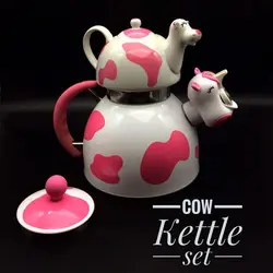 کتری قوری پرانی طرح گاو ⋆ جهیزیه شیک شاپ