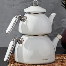 ست کتری و قوری نوا (Neva) مدل لعابی ساخت ترکیه