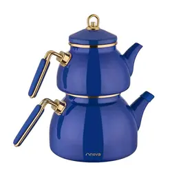 ست کتری و قوری نوا (Neva) مدل لعابی ساخت ترکیه