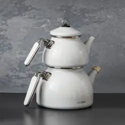 ست کتری و قوری نوا (Neva) مدل لعابی ساخت ترکیه