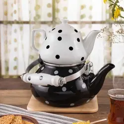 ست کتری و قوری هوم کینگ خالدار