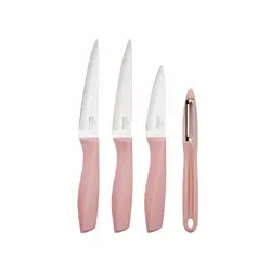 ست ظروف آشپزی Karaca Biogranit Stella 11 عددی همراه با هدیه ست چاقو