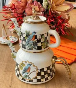 ست  کتری قوری لعابی miss betty