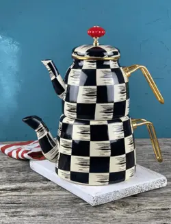 ست کتری قوری شطرنجی آجار