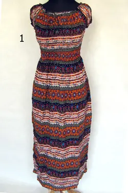 پیراهن ساحلی طرح جاجیم