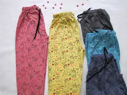 شلوار راحتی خانگی دورس پنبه طرح دار