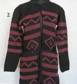 مانتو بافت طرح دار