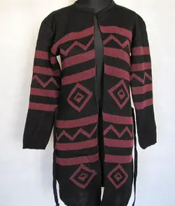 مانتو بافت طرح دار