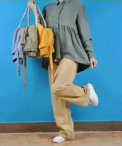 شلوار لنین نیم بگ