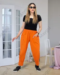 شلوار مام استايل الیاف طبیعی