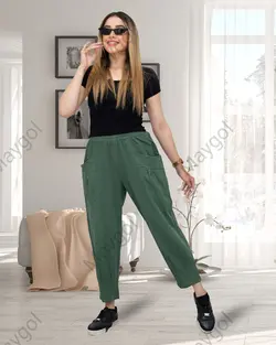 شلوار مام استايل الیاف طبیعی