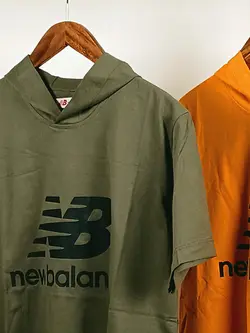 تیشرت اسپرت کلاه دار زنانه و مردانه طرحNew Balance