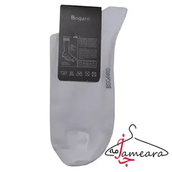 جوراب مردانه نخی طرح‌دار سفید | سایز 41 - 45 | فروشگاه اینترنتی جامه آرا