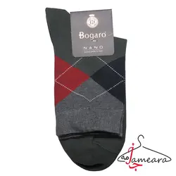 جوراب مردانه نخی طرح‌دار یشمی | سایز 41 - 45 | فروشگاه اینترنتی جامه آرا