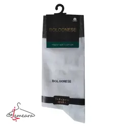 جوراب مردانه نخی سفید | سایز 41 - 45 | فروشگاه اینترنتی جامه آرا