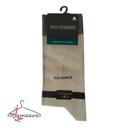 جوراب مردانه نخی کرم | سایز 41 - 45 | فروشگاه اینترنتی جامه آرا