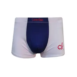 شورت مردانه  پادار calvin klein سفید و آبی