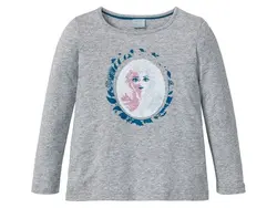 بلوز تمام پنبه‌ای پولک برگردان فروزن(2تا4سال)