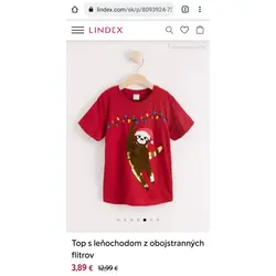 تیشرت بچگانه پولک برگردان بچگانه برند لیندکس سوئد(سایزبندی 6تا10 سال)