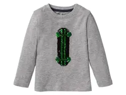 بلوز آستین بلند پسرانه پولک برگردان(مناسب قد کل بین98تا104)(2تا4سال)