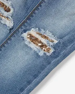 جین دخترانه جذاب اسکینی اورجینال - فروشگاه لباس جانان‌