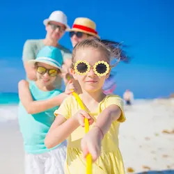 عینک آفتابی بچگانه طرح بابونه یو وی ۴۰۰ - فروشگاه لباس جانان‌