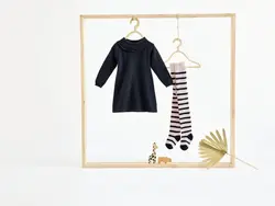 ست پیراهن و جورابشلواری نوزادی بافت(2تا6ماه)