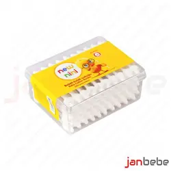 گوش پاک کن محافظ دار ۱۰۰% پنبه new nini نیو نی نی ۶۰ عددی