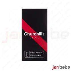 خرید، مشخصات و قیمت کاندوم کلاسیک نچرال چرچیلز،وانیل روغن churchills classic natural condom✔️ janbebe