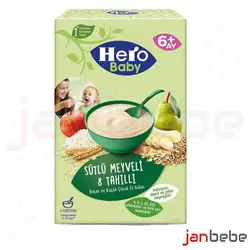 غذای کمکی هشت غله و میوه با شیر هروبیبی 200 گرمی Hero Baby