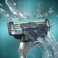 خرید، مشخصات و قیمت یدک تیغ اصلاح ۳ لبه 2 عددی ژیلت Gillette Mach ✔️ janbebe