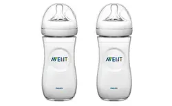 شیشه شیر ۲ تایی نچرال اونت AVENT التراسافت (۲۶۰ میلی) فیلیپس اونت