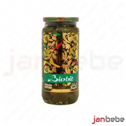 خرید، مشخصات و قیمت ترشی فلفل هالوپینو سبز ۵۰۰ گرم بایوبیت – biobit ✔️ janbebe
