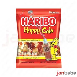 خرید، مشخصات و قیمت پاستیل مدل نوشابه ای 100 گرمی هاریبو - HARIBO ✔️ janbebe