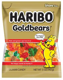 خرید، مشخصات و قیمت پاستیل مدل خرس طلایی 80 گرمی هاریبو - HARIBO ✔️ janbebe