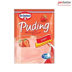 خرید، مشخصات و قیمت پودر پودینگ با طعم توت فرنگی دکتر اوتکر Dr.Oetker ✔️ janbebe