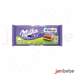 خرید، مشخصات و قیمت شکلات میلکا 100 گرمی مدل milka milkinis ✔️ janbebe