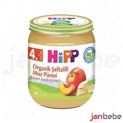 خرید، مشخصات و قیمت پوره هلو موز هیپ Hipp ✔️ janbebe