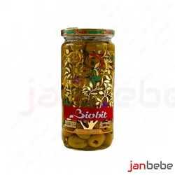 خرید، مشخصات و قیمت زیتون سبز فرآوری شده بدون هسته ۵۰۰ گرم بایوبیت – biobit ✔️ janbebe