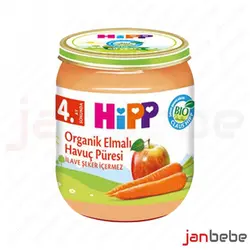خرید، مشخصات و قیمت پوره ارگانیک سیب هویج هیپ hipp ✔️ janbebe