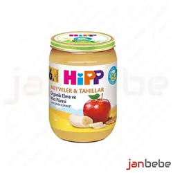 خرید، مشخصات و قیمت پوره ارگانیک سیب و موز Hipp ارگانیک 190 گرمی ✔️ janbebe