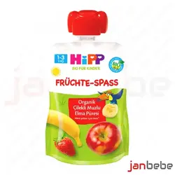 پوره ساندیسی ارگانیک سیب موز توت فرنگی هیپ Hipp