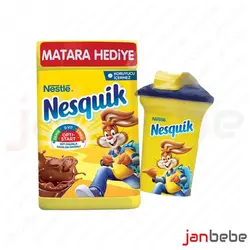 خرید، مشخصات و قیمت پودر شکلات نسکوئیک نستله همراه لیوان مدل Nestle Nesquik ✔️ janbebe